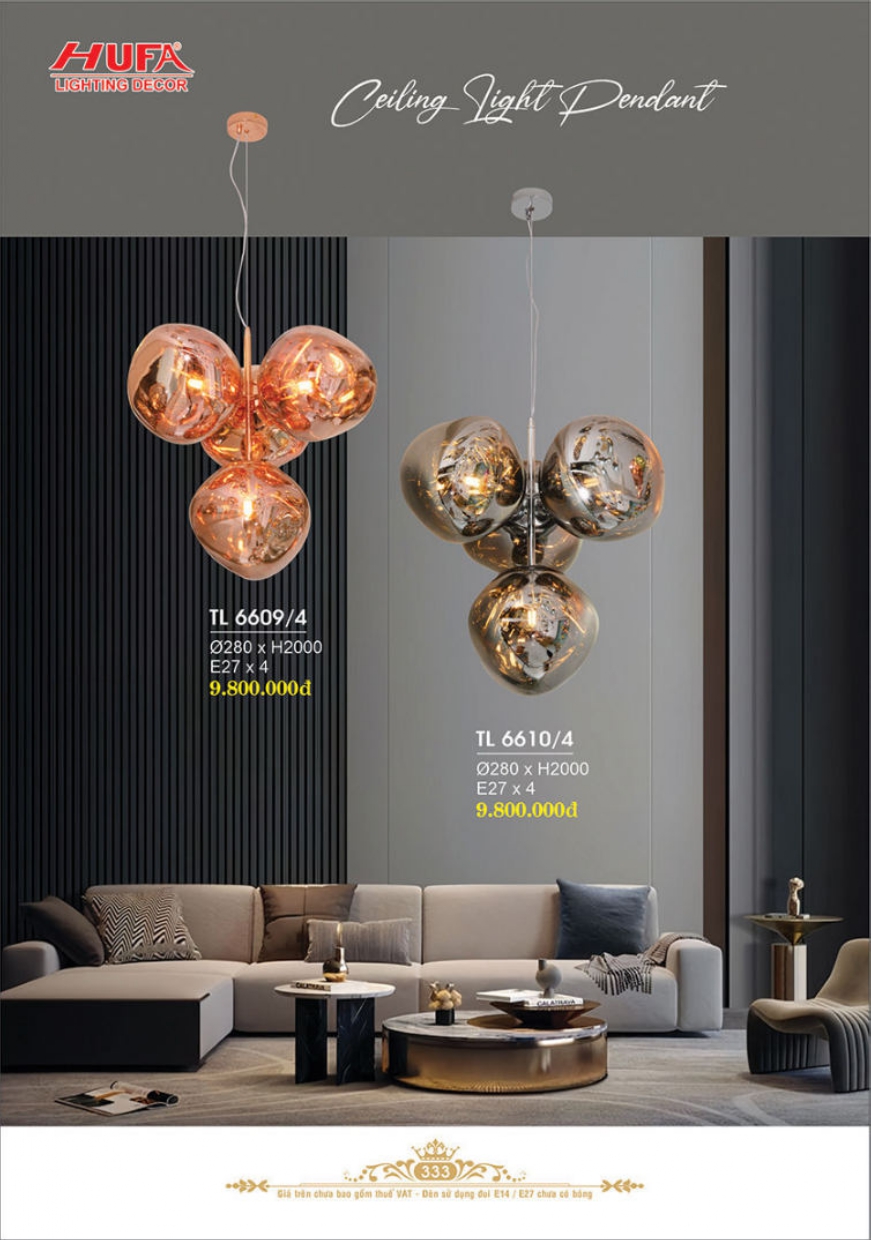 Bảng giá đèn trang trí HUFA